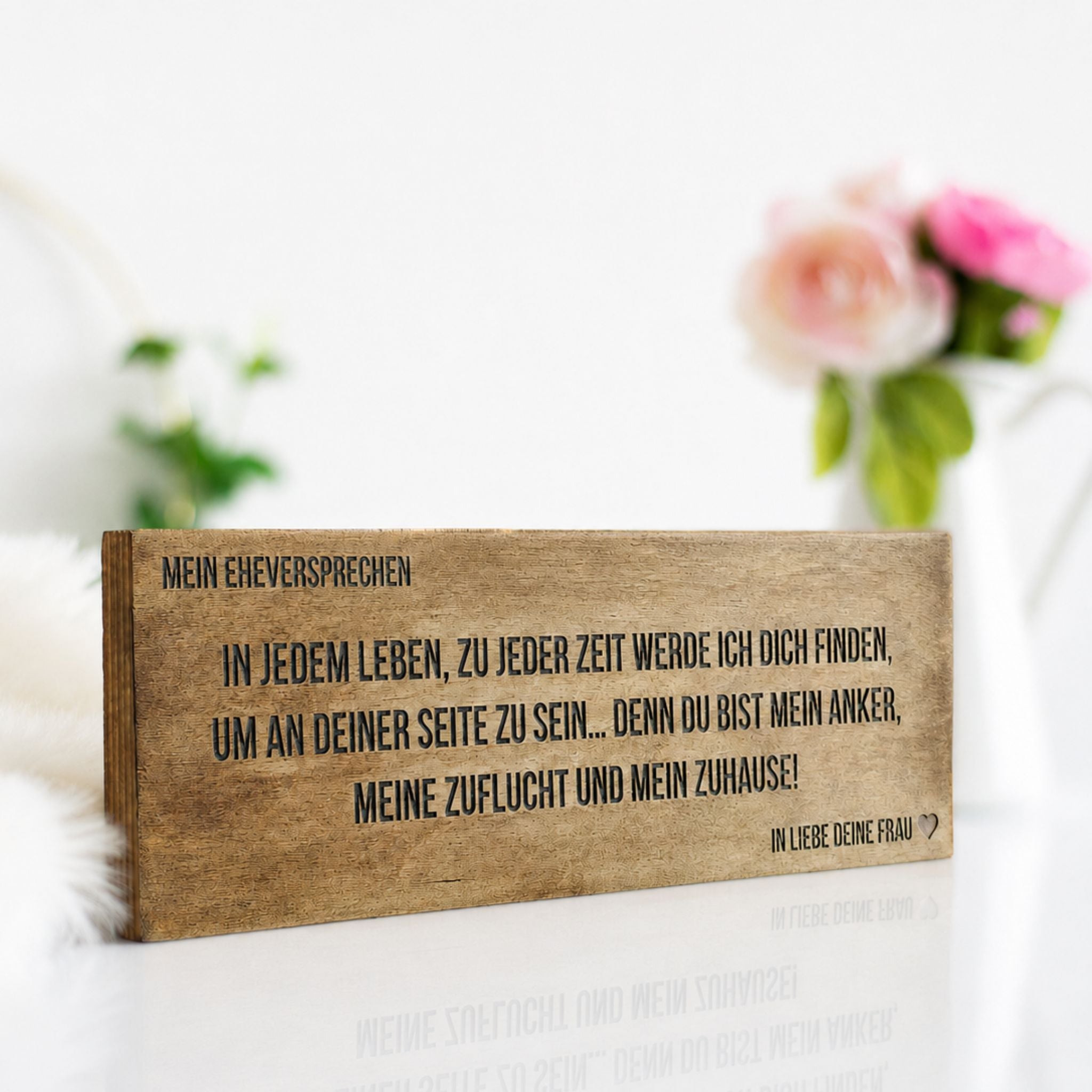 individuelle Lasergravur wird jedes Schild zu einem persönlichen Einzelstück.