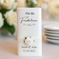 Hochzeitshülle mit drei enthaltenen Taschentüchern Banderolen