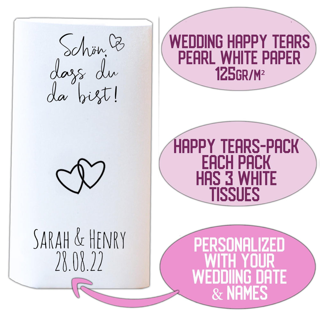 Personalisierte Freudentränen-Gastgeschenke zur Hochzeit – Produktansicht 5