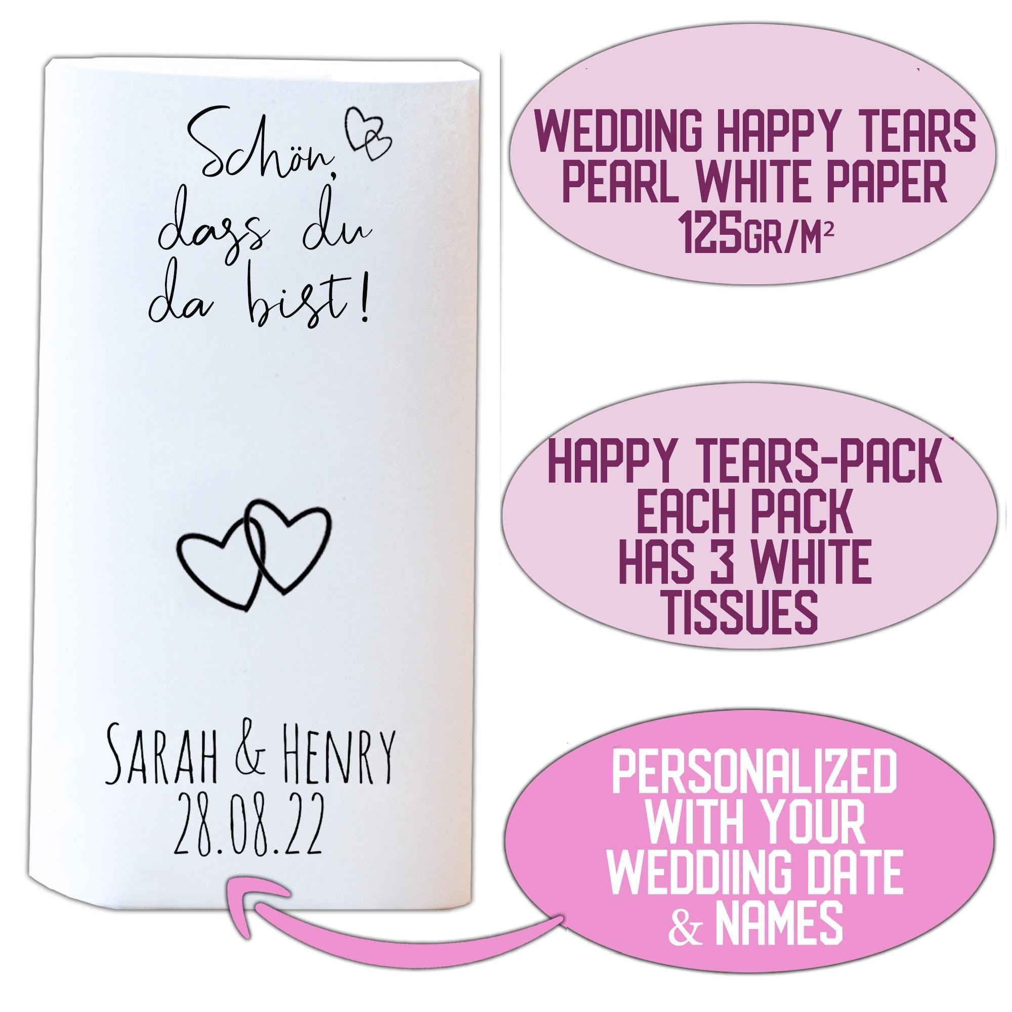 Personalisierte Freudentränen-Gastgeschenke zur Hochzeit – Produktansicht 5