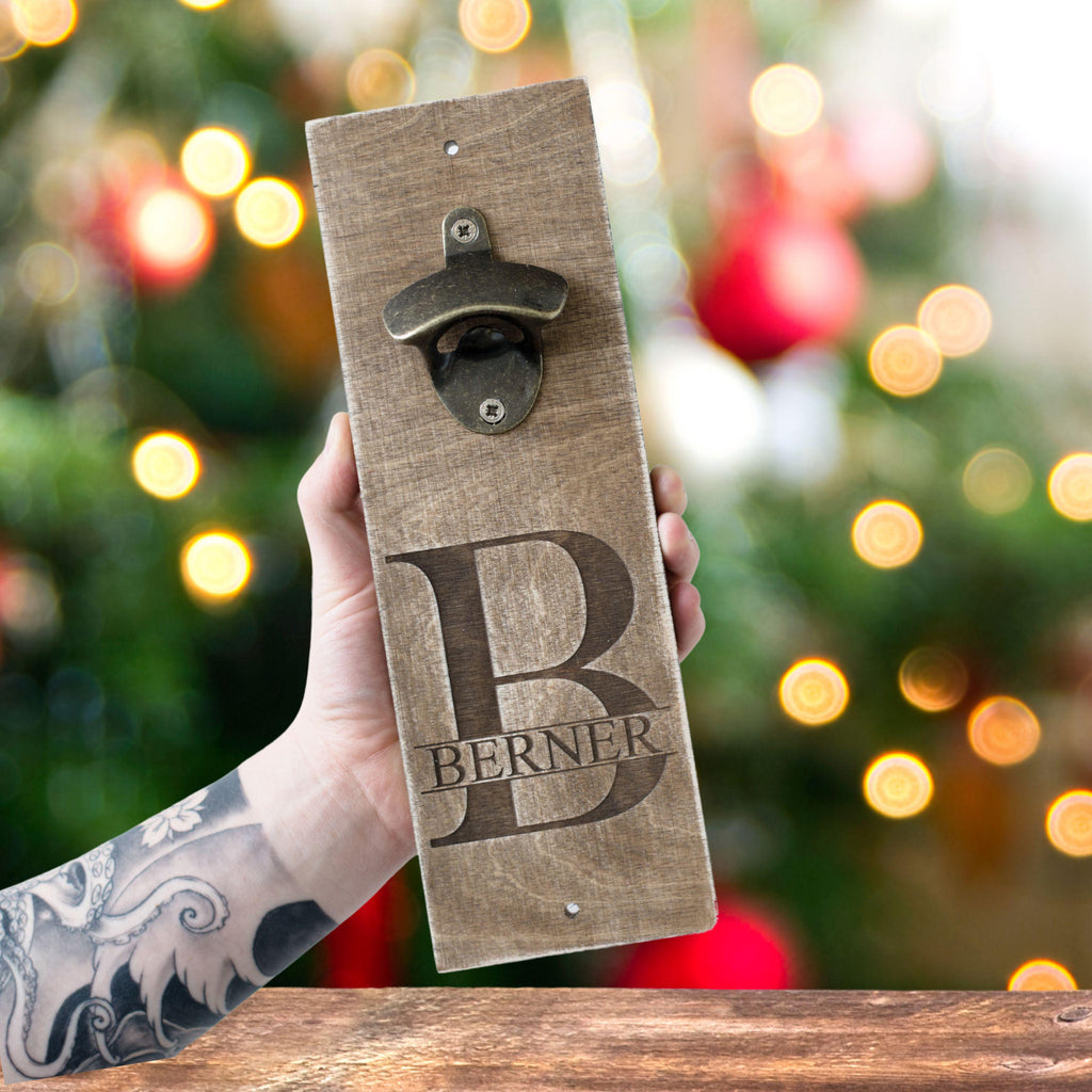 Gravierter Wand-Flaschenöffner – Geschenk